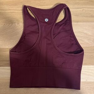 lululemon athletica Dark Red Sports Bra